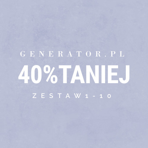 Generator.pl | set 1-10 40% cheaper